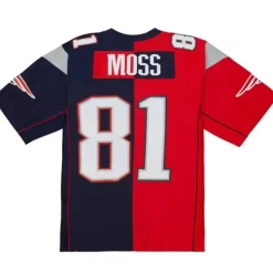 Split Legacy Randy Moss New England Patriots 2007 Jersey