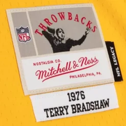 Split Legacy Terry Bradshaw Pittsburgh Steelers 1976 Jersey