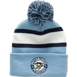 Stripe Pom Knit Pittsburgh Penguins