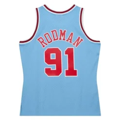 Swingman Dennis Rodman Chicago Bulls Sky Blue Jersey