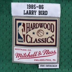 Swingman Jersey Boston Celtics Road 1985-86 Larry Bird