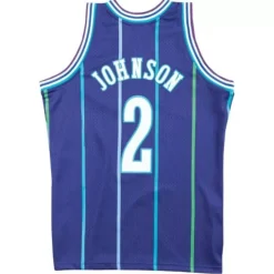 Swingman Jersey Charlotte Hornets Alternate 1994-95 Larry Johnson