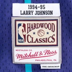 Swingman Jersey Charlotte Hornets Alternate 1994-95 Larry Johnson