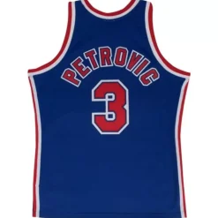Swingman Jersey New Jersey Nets Road 1992-93 Drazen Petrovic