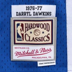 Swingman Jersey Philadelphia 76Ers 1976-77 Darryl Dawkins