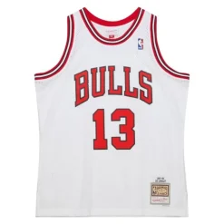 Swingman Luc Longley Chicago Bulls White 1997-98 Jersey