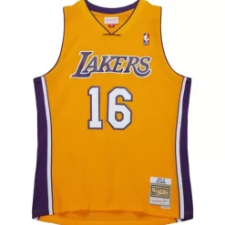 Swingman Pau Gasol Los Angeles Lakers Gold 2009-10 Jersey