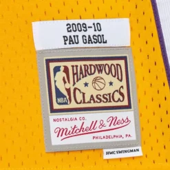 Swingman Pau Gasol Los Angeles Lakers Gold 2009-10 Jersey