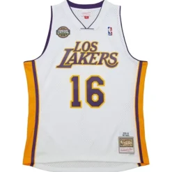 Swingman Pau Gasol Los Angeles Lakers White Los Lakers 2008 Jersey