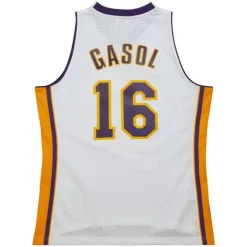 Swingman Pau Gasol Los Angeles Lakers White Los Lakers 2008 Jersey