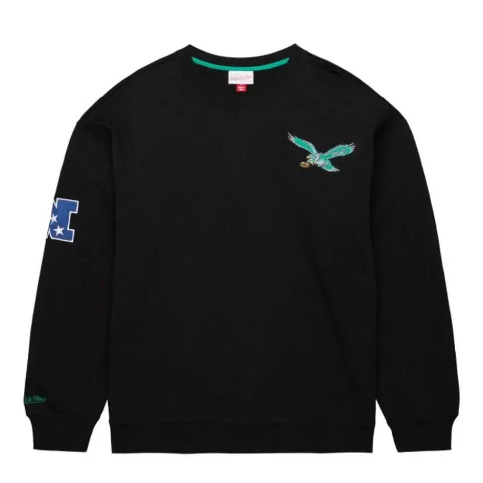 Team First Satin Fleece Crew Philadelphia Eagles