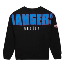 Team First Satin Fleece Crew Current Logo New York Rangers