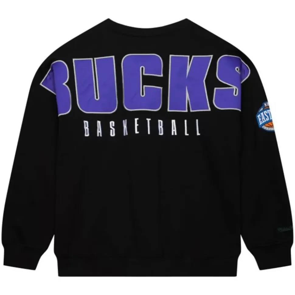 Team First Satin Fleece Crew Milwaukee Bucks