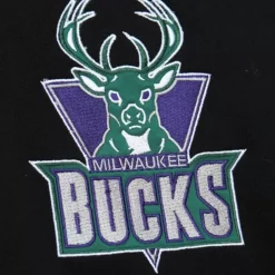 Team First Satin Fleece Crew Milwaukee Bucks