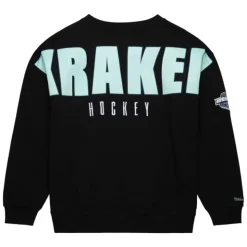 Team First Satin Fleece Crew Current Logo Seattle Kraken