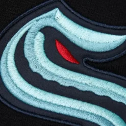 Team First Satin Fleece Crew Current Logo Seattle Kraken