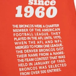 Team Origins S/S Top Denver Broncos
