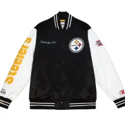 Team Origins Varsity Satin Jacket Pittsburgh Steelers