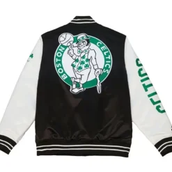 Team Origins Varsity Satin Jacket Boston Celtics
