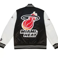 Team Origins Varsity Satin Jacket Miami Heat