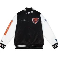 Team Origins Varsity Satin Jacket Chicago Bears