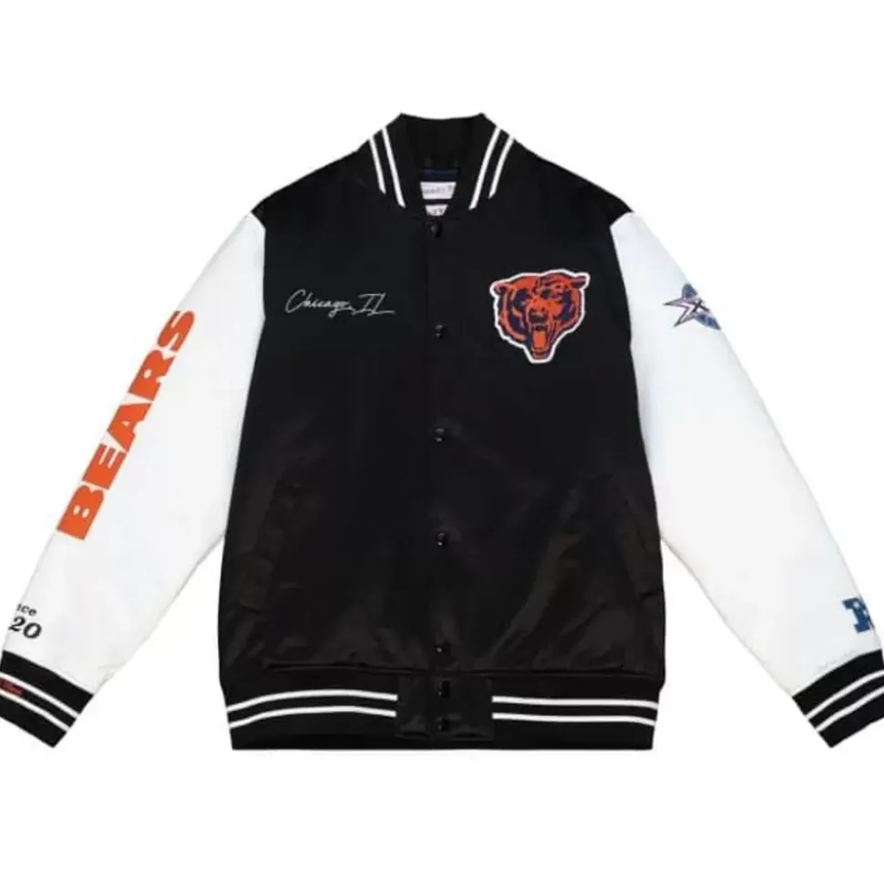 Team Origins Varsity Satin Jacket Chicago Bears