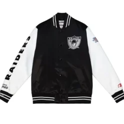 Team Origins Varsity Satin Jacket Oakland Raiders