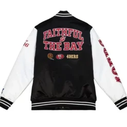 Team Origins Varsity Satin Jacket San Francisco 49Ers