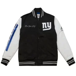 Team Origins Varsity Satin Jacket New York Giants