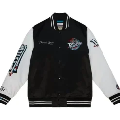 Team Origins Varsity Satin Jacket Detroit Pistons