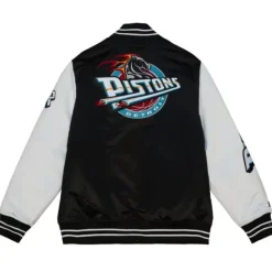 Team Origins Varsity Satin Jacket Detroit Pistons