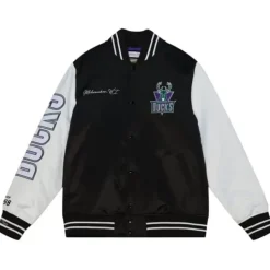 Team Origins Varsity Satin Jacket Milwaukee Bucks