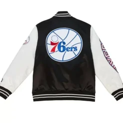 Team Origins Varsity Satin Jacket Philadelphia 76Ers