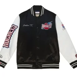 Team Origins Varsity Satin Jacket Houston Rockets