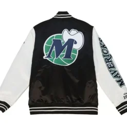 Team Origins Varsity Satin Jacket Dallas Mavericks