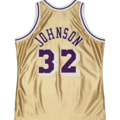 75Th Anniversary Gold Swingman Magic Johnson Los Angeles Lakers 1984-85 Jersey