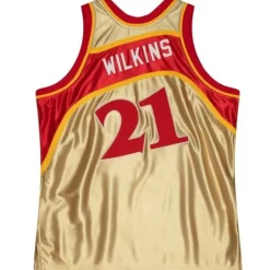 75Th Anniversary Gold Swingman Dominique Wilkins Atlanta Hawks 1986-87 Jersey