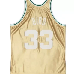 75Th Anniversary Gold Swingman Larry Bird Boston Celtics 1985-86 Jersey