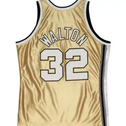 75Th Anniversary Gold Swingman Bill Walton Portland Trail Blazers 1976-77 Jersey