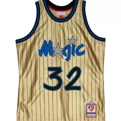75Th Anniversary Gold Swingman Shaquille O'Neal Orlando Magic 1993-94 Jersey