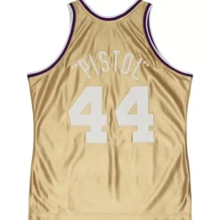 75Th Anniversary Gold Swingman Pete Maravich Utah Jazz 1974-75 Jersey