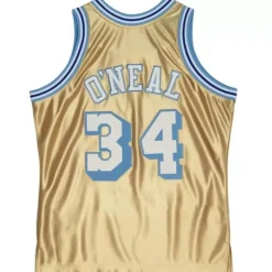 75Th Anniversary Gold Swingman Shaquille O'Neal Los Angeles Lakers 1996-97 Jersey