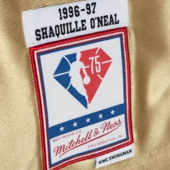75Th Anniversary Gold Swingman Shaquille O'Neal Los Angeles Lakers 1996-97 Jersey