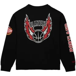 There And Back Fleece Crew Portland Trail Blazers