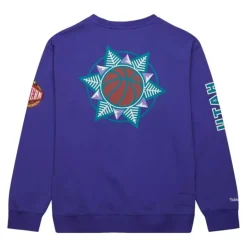 There And Back Fleece Crew Utah Jazz