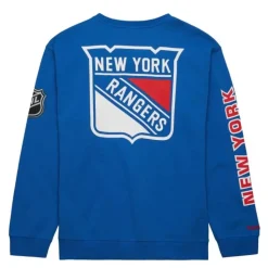 There And Back Fleece Crew Current Logo New York Rangers