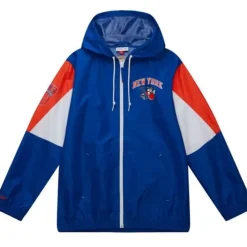 Throw It Back Full Zip Windbreaker New York Knicks