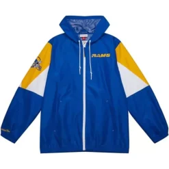Throw It Back Full Zip Windbreaker Los Angeles Rams