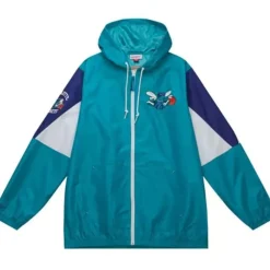 Throw It Back Full Zip Windbreaker Charlotte Hornets