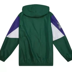 Throw It Back Full Zip Windbreaker Milwaukee Bucks